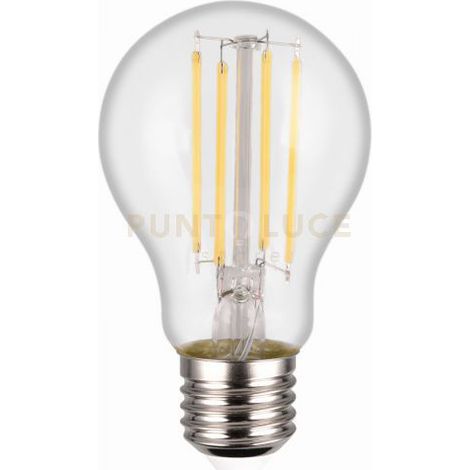 LAMPADINA ATTACCO E27 GOCCIA TRASPARENTE DIMMERABILE CON INTERRUTTORE 7W · 806lm, 4000K