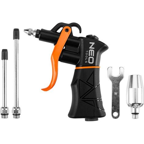 Druckluftpistole NEO Tools 14-725 hohe Venturi Effizienz Metall