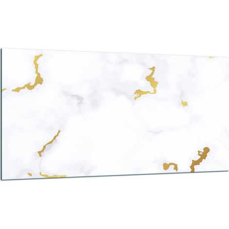 PLAQUE DE PROTECTION EN VERRE POUR CUISINIÈRE 90X52 MARBRE (1/5)