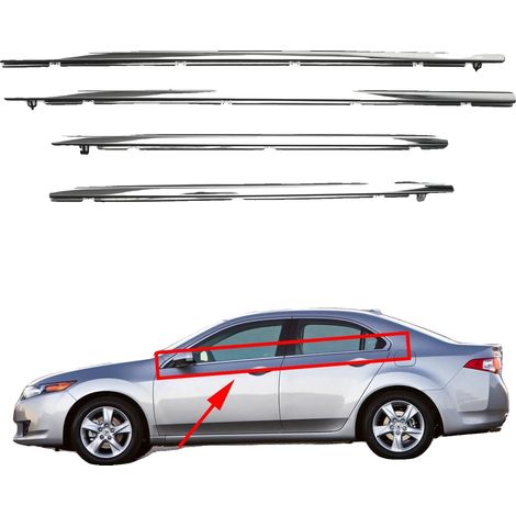 Junta de ventana de goma, 100108 cm, compatible con Acura TSX 2009-2014, 1 kg, 100% nueva. (1/5)