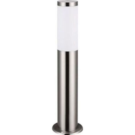 Lot de 2 Lampadaire Argent Luminaire extérieur E27 lampe sur pied Acier inoxydable jardin IP44 allée (1/4)