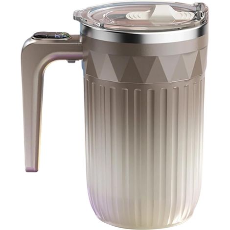 Mug À Café Auto-Mélangeuse,Tasse Mélangeuse Électrique 450ml - avec Mélangeur Magnétique Automatique Détachable et Rechargeable - pour Thé, Cacao, (1/5)