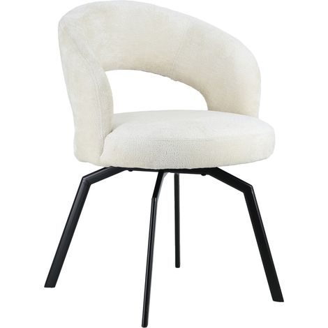 Chenille-Stuhl beige EHBA
