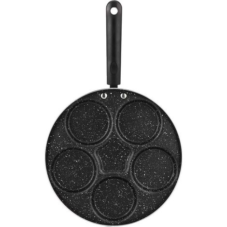 Sartén antiadherente, 5 sartenes para huevos, sartén multifuncional para cocinar, sartén para tortillas, sartén para crepes, sartén plett, sartén sueca para desayuno inglés, muffins, sándwiches, huevo