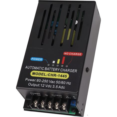 Chargeur de batterie intelligent 80 à 250 V, charge rapide automatique à maintien de charge pour accessoires de générateur diesel 12 V (1/5)