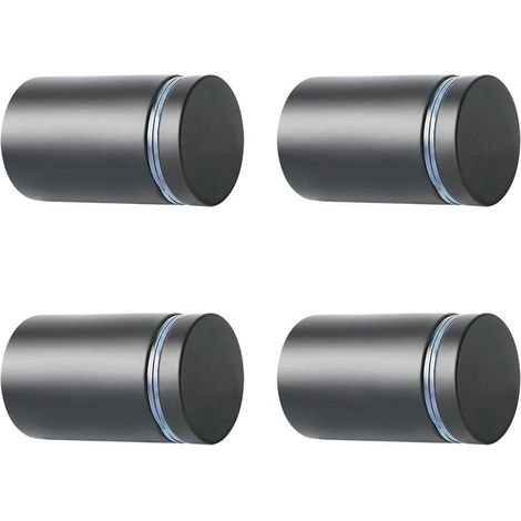 4 Pièces Entretoise de Verre, Supports de Panneaux, 25mm, Support Vis Publicité en Acier Inoxydable, Entretoise Murale Fixations Montage pour Verre et Plaques (1/5)