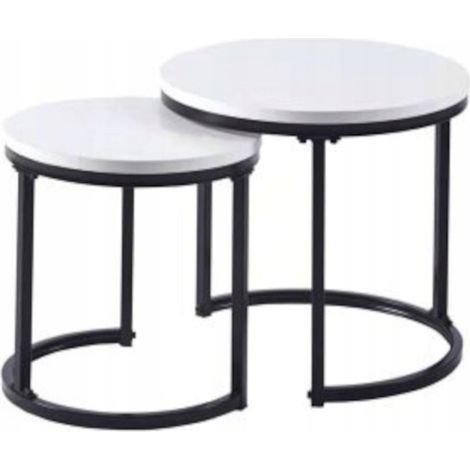 Mesa de centro blanca ZY-08 (1/3)
