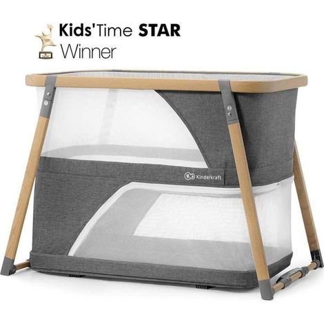 Kinderkraft Sofi 4 en 1 Cuna de viaje multifuncional gris (1/3)