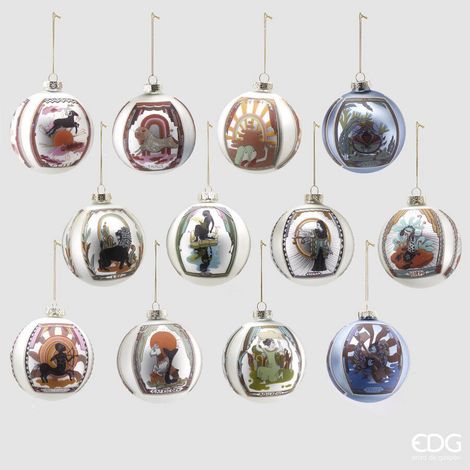 EDG Enzo De Gasperi Palla Zodiaco Ass. D 10 Cm Vetro Multicolor 1 Pz