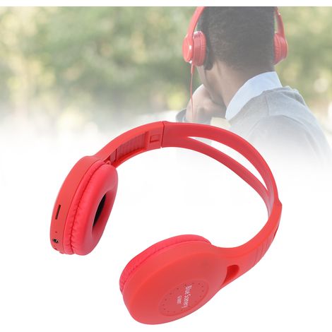 G58 Bluetooth-Headset mit Frontbefestigung, Bluetooth 5.0 Stereo-Headset für Sport (rot) (1/5)