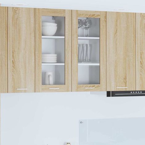Hängeschrank mit Tür Sonoma-Eiche 40 x 31 x 80 cm Holzwerkstoff
