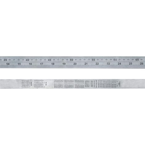 Faithfull Steel Rule 1m / 39in x 30mm FAIRULE1000S