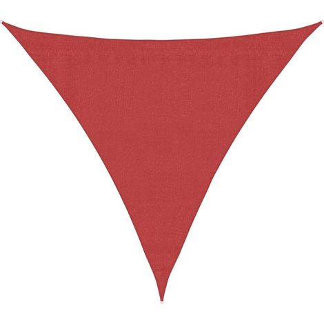Voile d'ombrage 160 g/m² Rouge 3x3x3 m PEHD vidaXL (1/5)