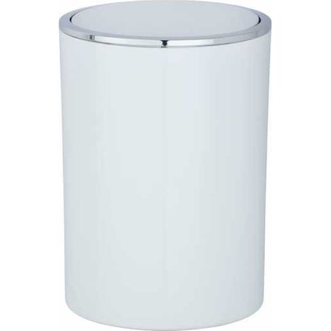 Portarifiuti con coperchio basculante Inca bianco WENKO