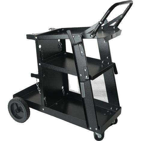 Carro de soldadura, acero resistente, estabilidad mejorada, carro de soldadura de 3 niveles (1/2)