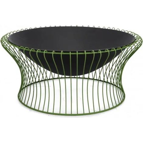 Bizzotto braciere Maylis grün Ø78x34,5 cm aus pulverbeschichtetem Stahl