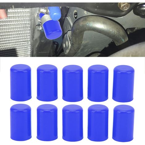 Ansaugschlauchstopfen für Autos (10er-Pack), 14 mm Innendurchmesser, universell, blau (1/5)