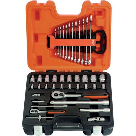 Caja de empalmes 1/4"+1/2"41 unidades S410 Bahco
