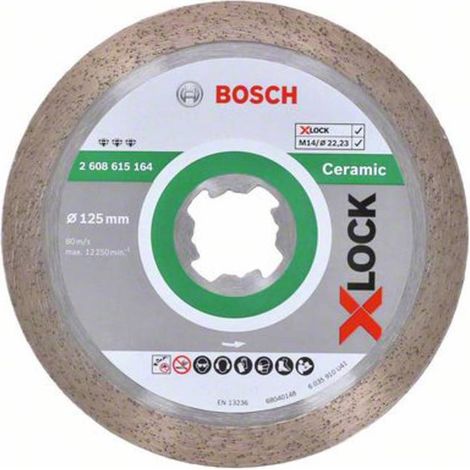 Bosch X-LOCK  disco diamantato  Best for  Ceramic 125  x 22,23  x 1,8  x 10  mm -  2608615164 (1/5)