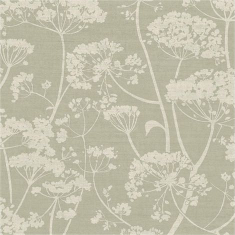 Grandeco Sage Wallpaper Cow Parsley Paste the Wall Scrubbable Beige Bedroom (1/4)