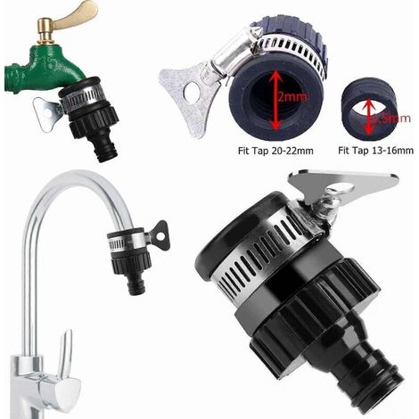 Raccord universel pour robinet, compatible avec tuyau d'arrosage, mitigeur et adaptateur pour cuisine et salle de bain. (1/5)