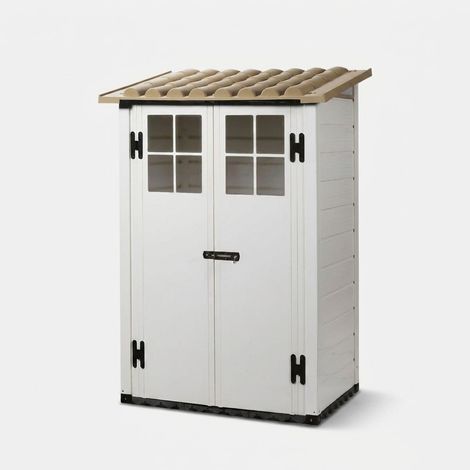 Portaherramientas para casita de jardín TOSCANA EVO 100 2 puertas (1/2)