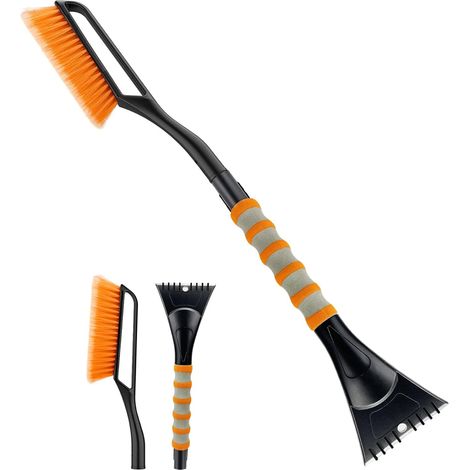 APEX Brosse à neige de 76 cm (30 po), grattoir à glace détachable 2 en 1 pour pare-brise avec poignée ergonomique en mousse pour voitures (1/5)
