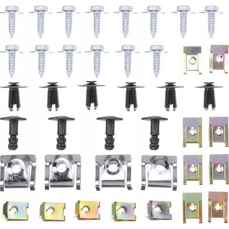 Set universale di clip, bulloni e viti per VW, Audi, BMW, Opel, 44 pezzi