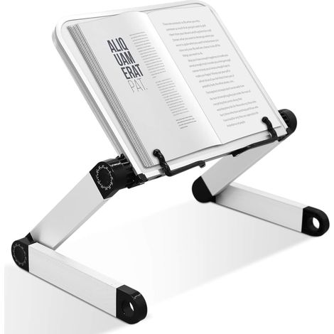 Étagère multifonctionnelle réglable pour ordinateur portable avec plateau et pince ergonomique