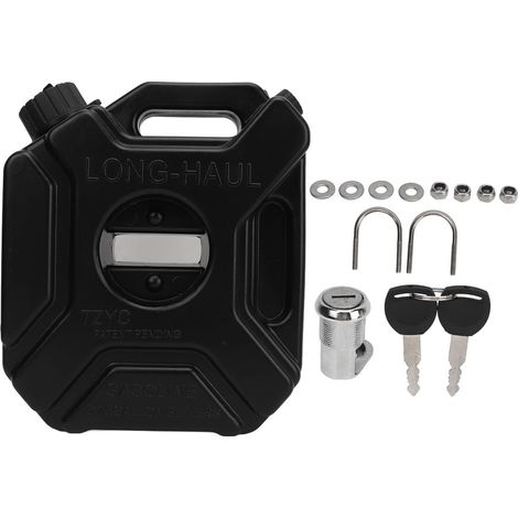 3 Litre Réservoir de carburant portable Réservoir de Secours d'urgence Essence Peut pour Moto ATV UTV