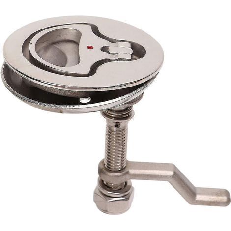 Loquet de trappe réglable en acier inoxydable 316 poli avec plaque arrière pour bateau (1/5)