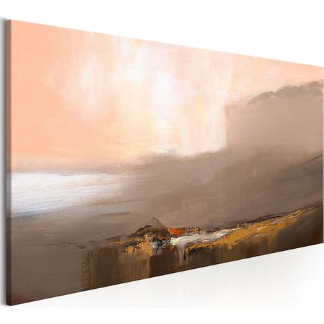 Tableau fin de l'infini marron large - 120 x 60 cm (1/4)