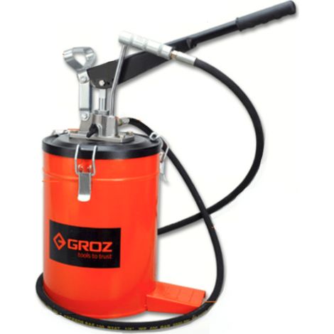 INGRASSATORE A LEVA BARILE FUSTO DA 10 KG ACCIAIO 275 BAR TUBO 2 MT 22 LB 392GRO