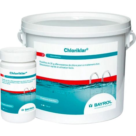 Bayrol – Désinfectant chloré de piscine – Chlore choc effervescent 5 kg – Élimine bactéries et impuretés – Pour traitement choc de l'eau