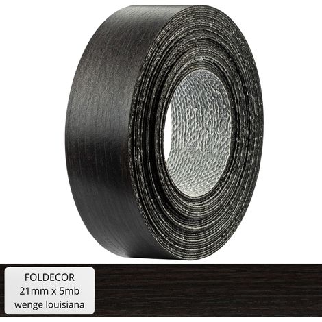 Bordatura per mobili in melaminico Wenge Louisiana con colla termofusibile, 21 mm (5 m) (1/5)