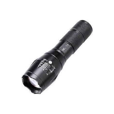 Zweifarbige, wasserdichte T6-LED-Taschenlampe in Militärqualität, 800 Lumen, hohe Leuchtkraft, rutschfester Griff – ideal für Outdoor-Fans, Familie und Freunde.
