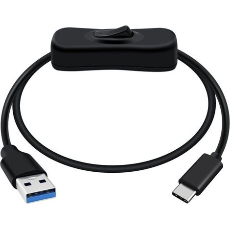 TRAHOO-Câble USB C 3.0 avec Interrupteur Câble USB Type C vers USB Chargeur Prend en Charge la Transmission de Données à 5Gbp[J407] (1/5)
