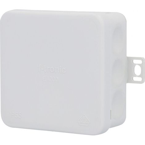 Aufputz-Abzweigkasten IP55 mit Membran 80x80x37mm grau Aufputzdose (1/3)