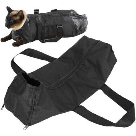 Sac de toilettage et de bain pour chat avec coupe-griffes, nettoyage, toilettage, sac de douche, sac de contention pour le bain