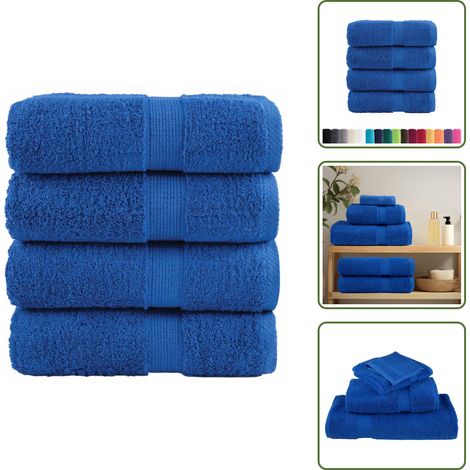 Premium-Seiftücher SOLUND 4 Stk. Blau 30x30 cm 600 g/m² - Baumwolle - Handtücher - Seiftuch - Badezimmertextilien - Küchenhandtücher (1/5)