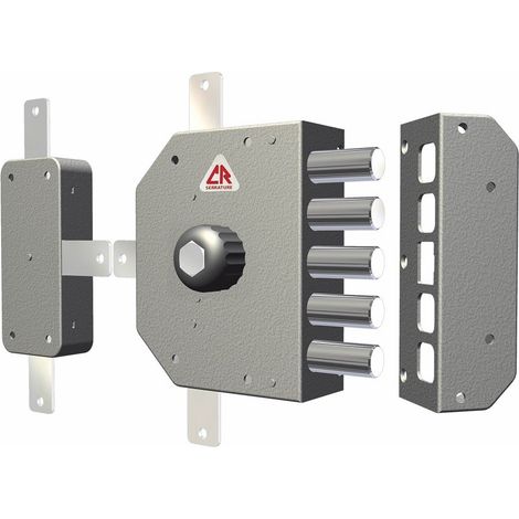 serratura di sicurezza Dx CR 3300 serrature antifurto con cilindro a pompa (1/4)