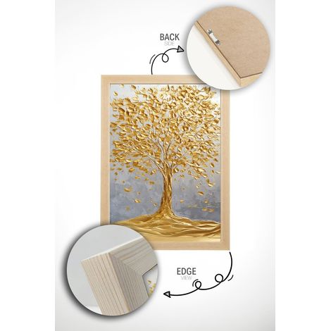 Arte de pared de MDF con marco Painting Multicolor (1/3)