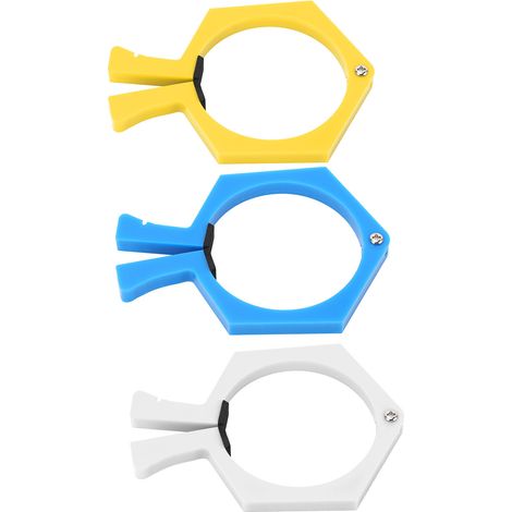 Set mit 3 ABS-Becherclips für 20-oz-Becher, Sublimationsdruck, gelb, blau, weiß, Becher- und Glasbefestigungswerkzeug