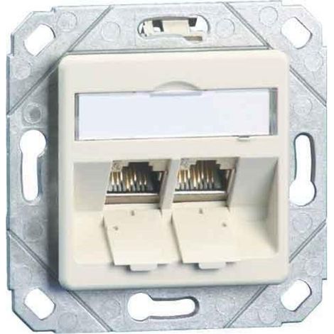 BTR NETCOM Anschlussdose C6Amodul Upk 2Port 270 Upk,rws TN C6Amod-2UPk-270rw (1/2)