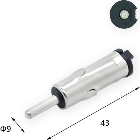 Three-wing long-body antenna head, car audio antenna, FM adapter plug, suitable for car radios and navigation lights. (1/3)