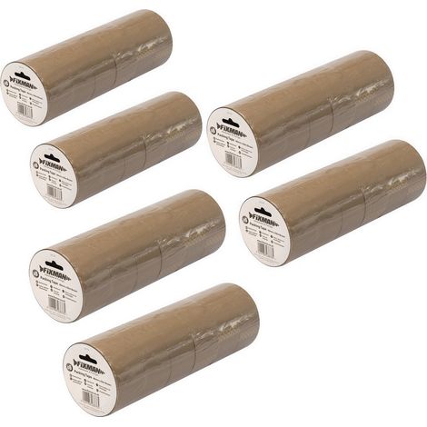 Lot 36 rouleaux ruban adhesif emballage marron 48 mm x 66 mètres polypropylene (1/2)