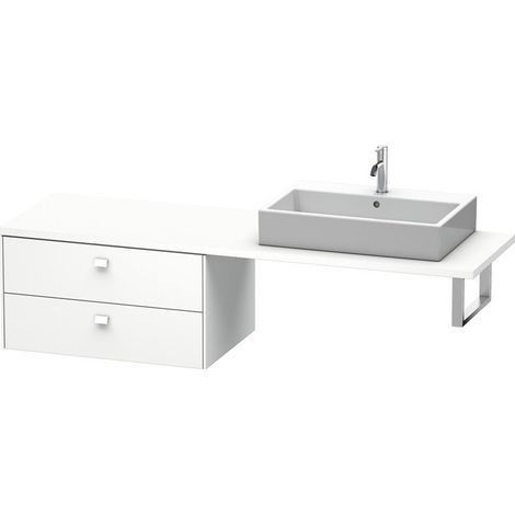 Meuble bas console BRIOSO 442x820x550mm blanc mat