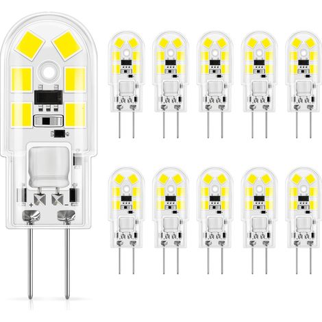 Ampoule G4 LED 12V Blanc Froid 6000K Silicium Économie d&39Éclairage Hotte Cuisine Lustre Lot de 10 (1/5)