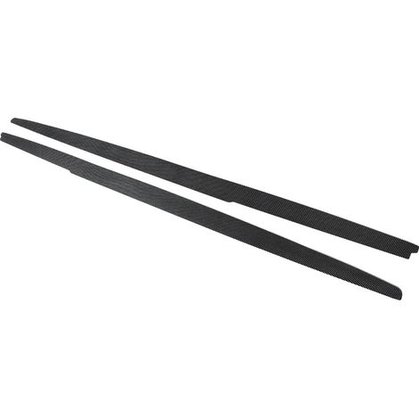 Extensiones de faldones laterales, diseño deportivo, fácil instalación, aspecto de fibra de carbono. (1/2)