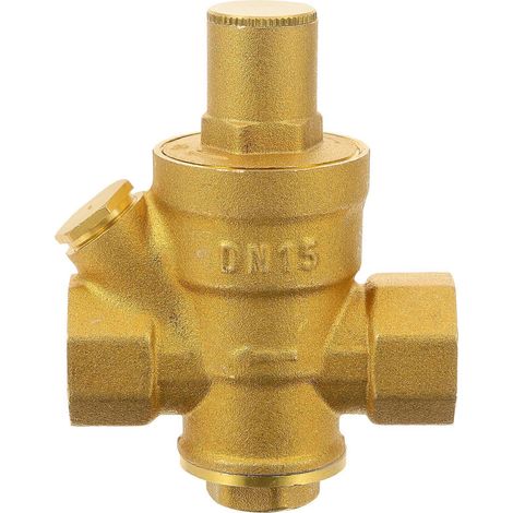 Régulateur de pression, vanne de réduction de pression haute pression 1/2 pouce, régulateur de pression d'eau pour VR-8.40X6.30X3.50CM-Yellow